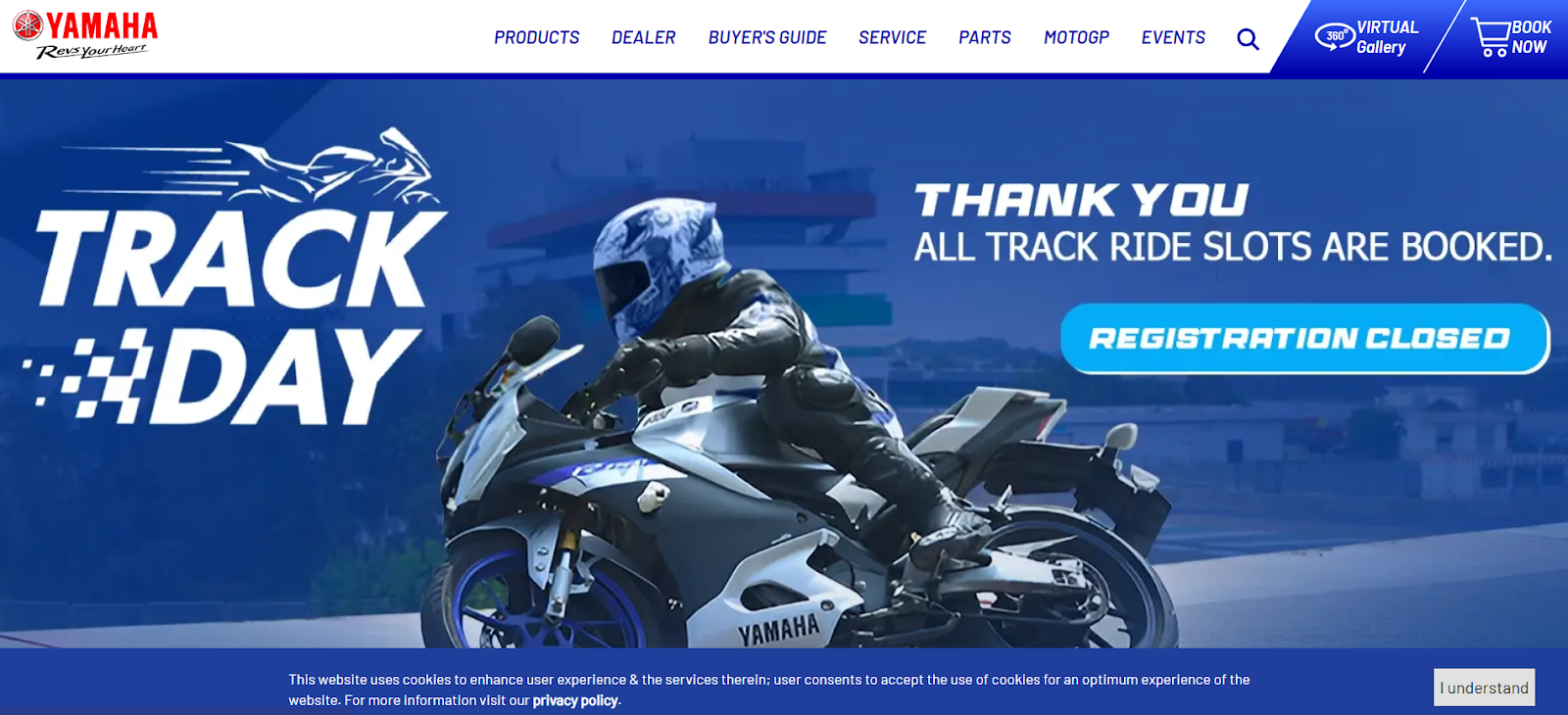 Yamaha - Best GDPR Cookie Banner