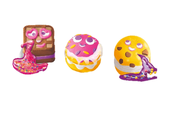 A group of cookies with different colors

Description automatically generated