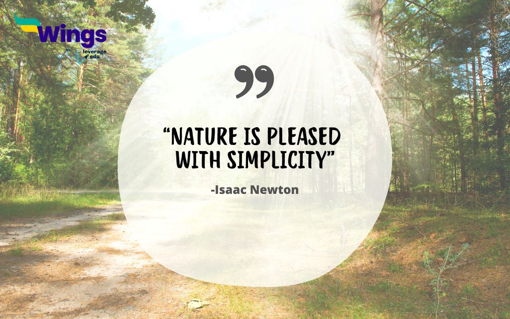 Nature is Pleased with Simplicity
