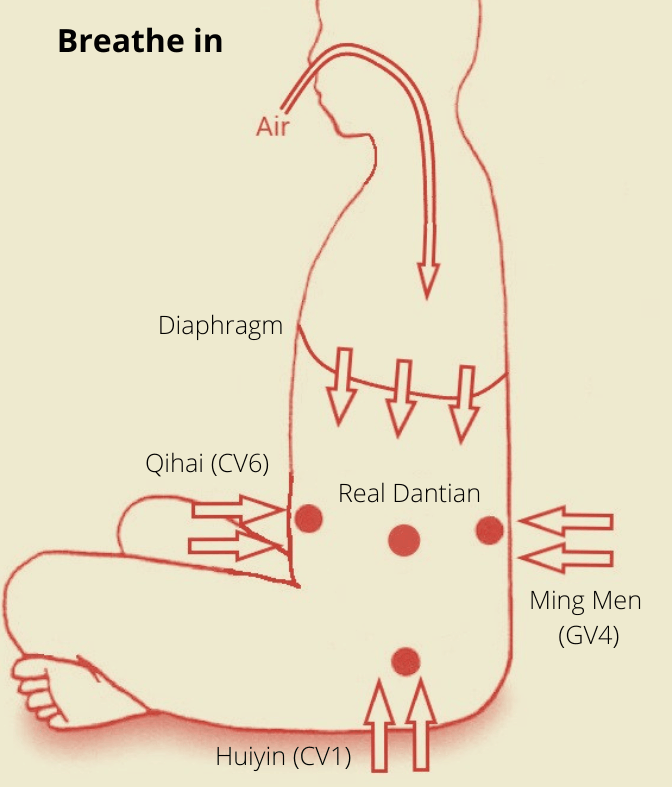 Dantian Breathing is a mindful practice to cultivate energy through deep breaths.