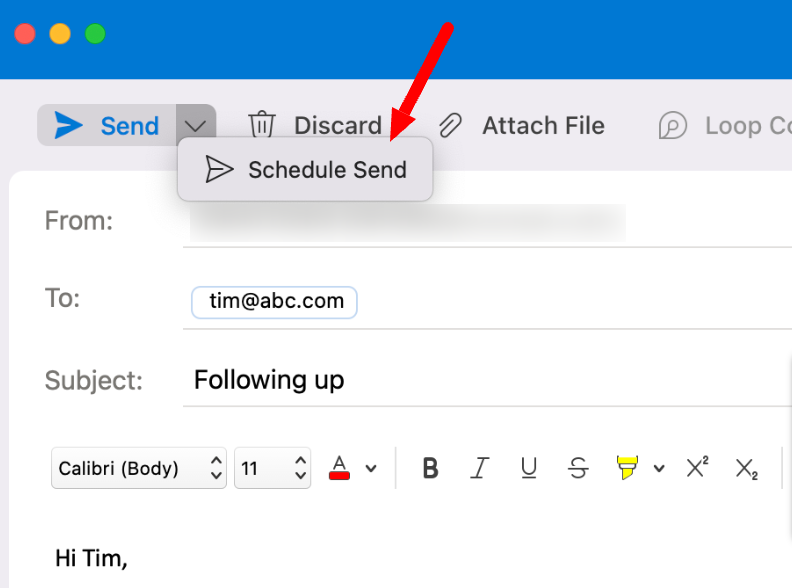How To Schedule An Email In Outlook