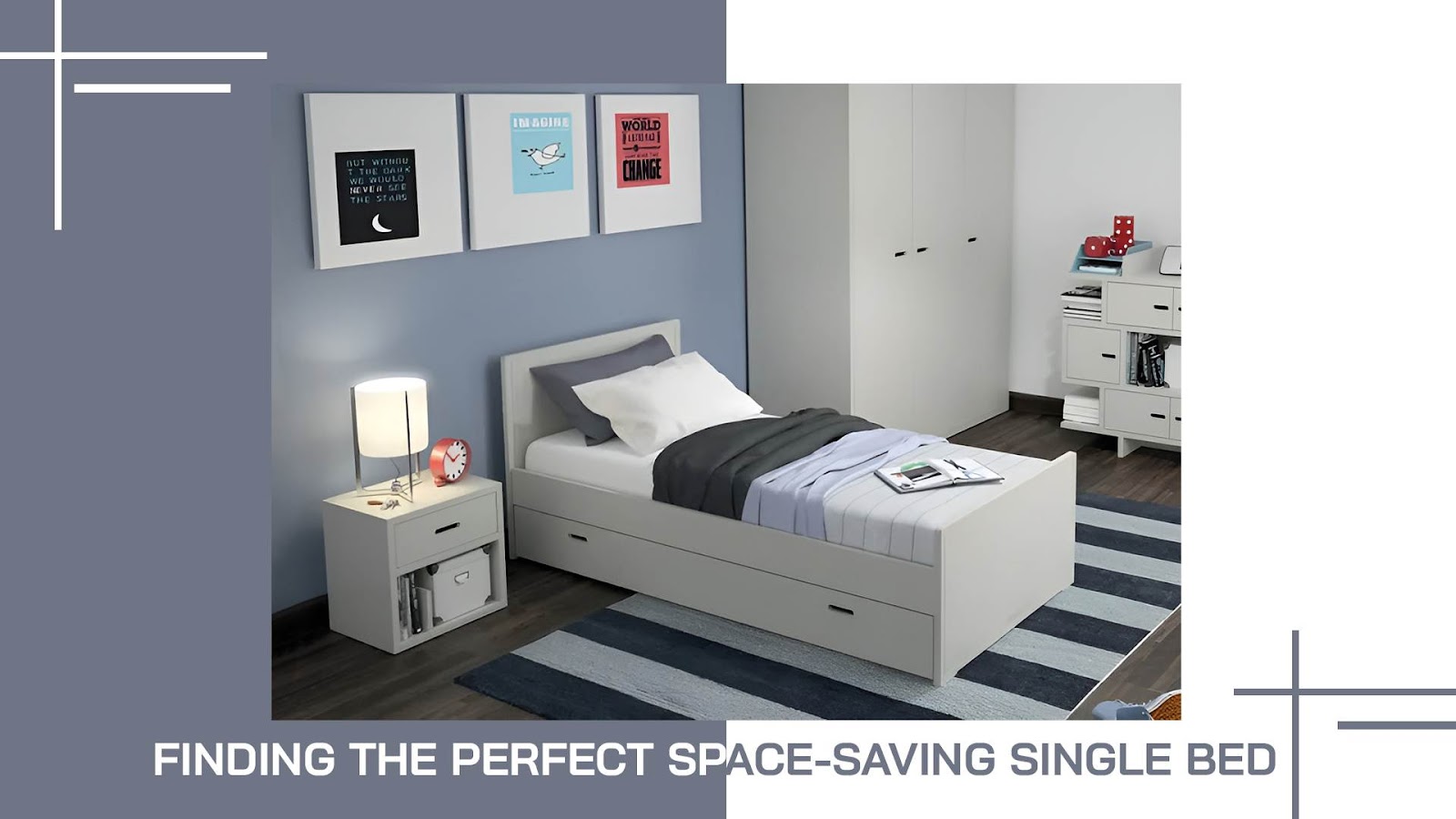 perfect spacing for single beds