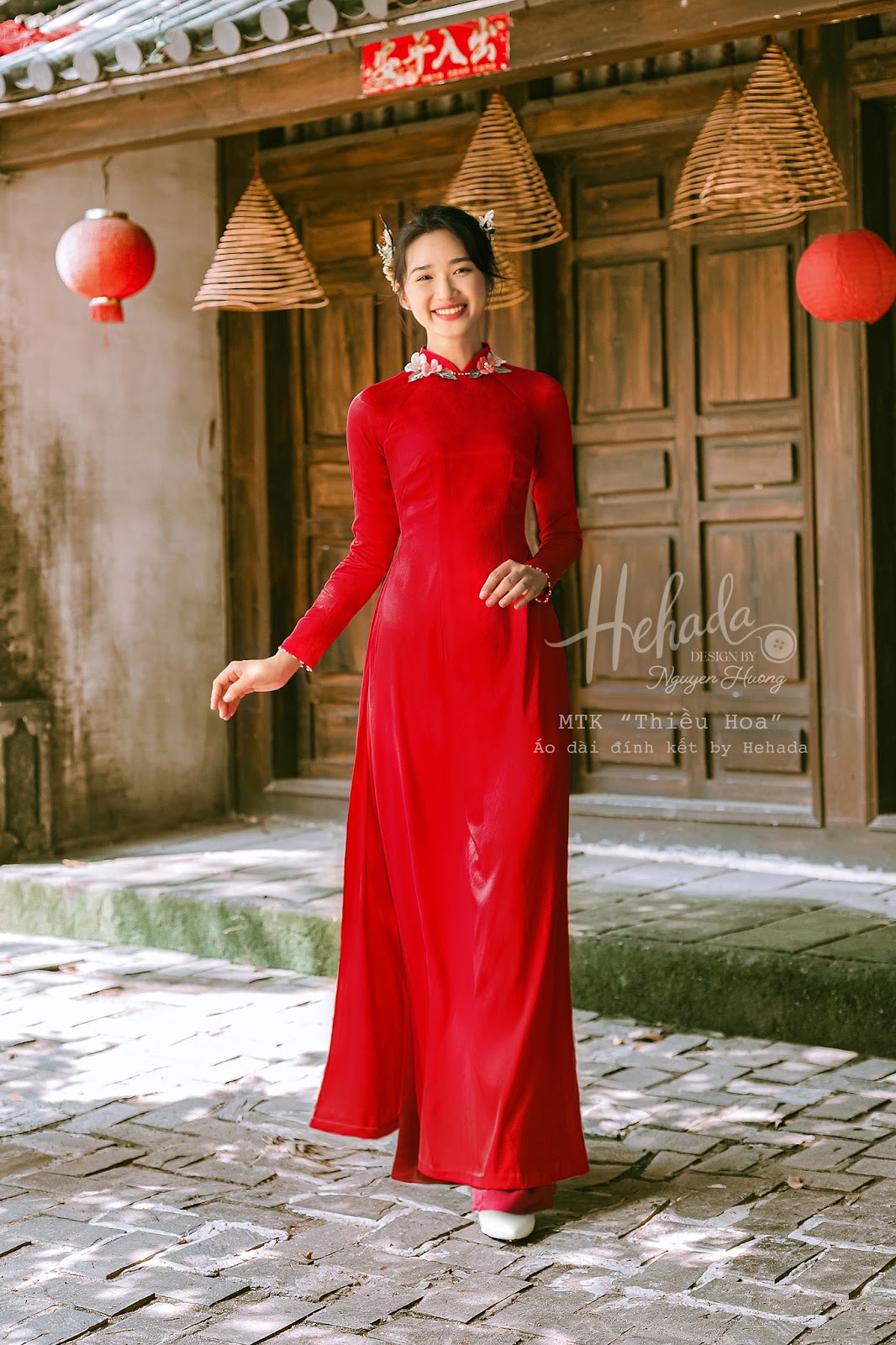 Áo dài Thiều Hoa cho nàng dâu