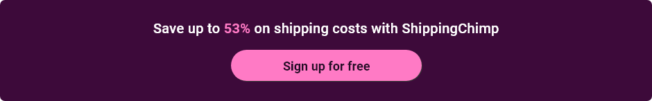 ShippingChimp sign up