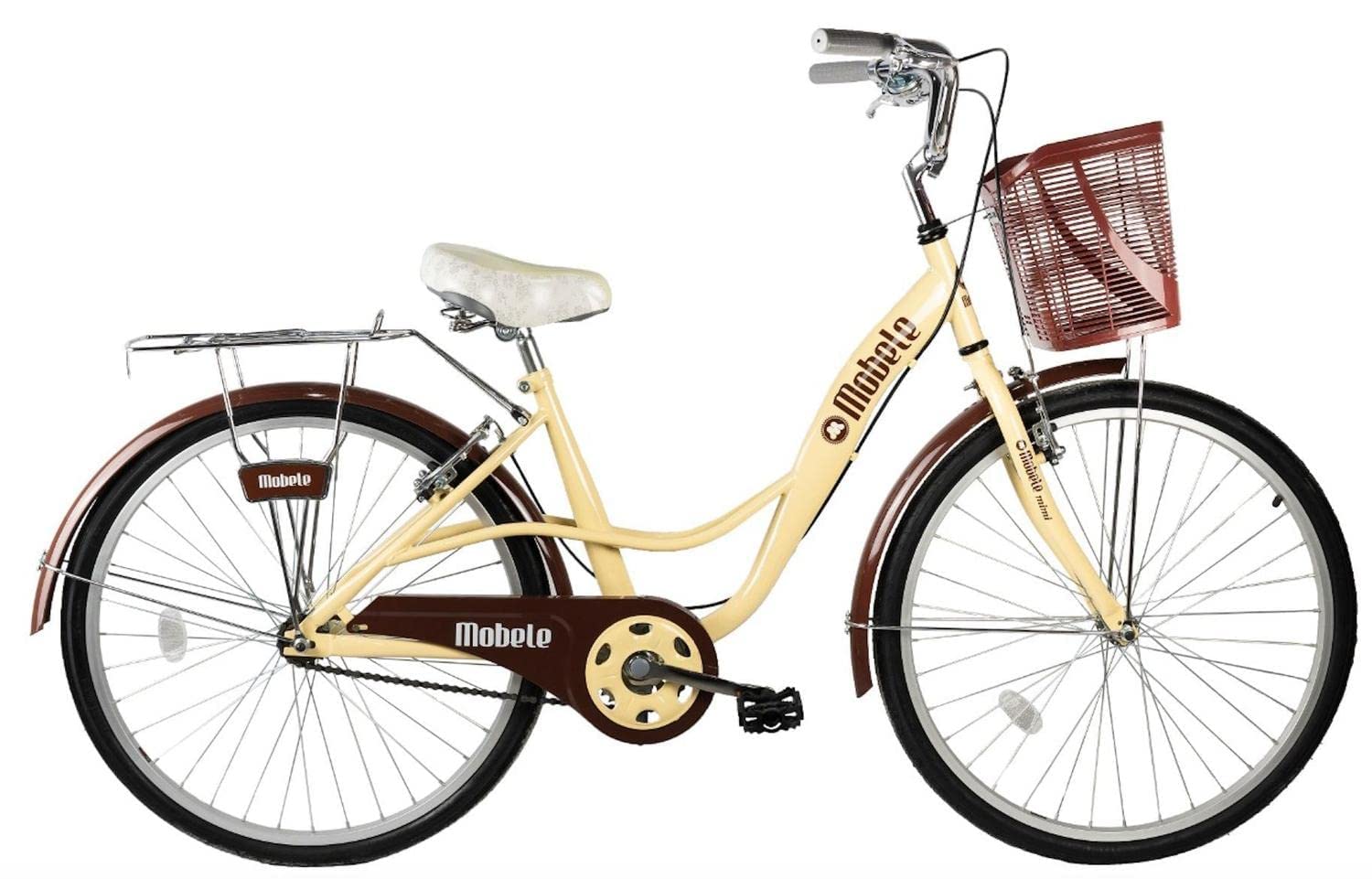 Bicicleta Mobele Mimi Aro 26 Retrô Bege