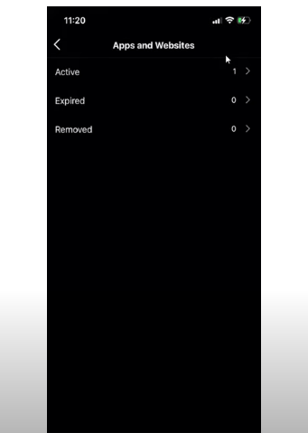 removing third-party apps and websites from Instagram account