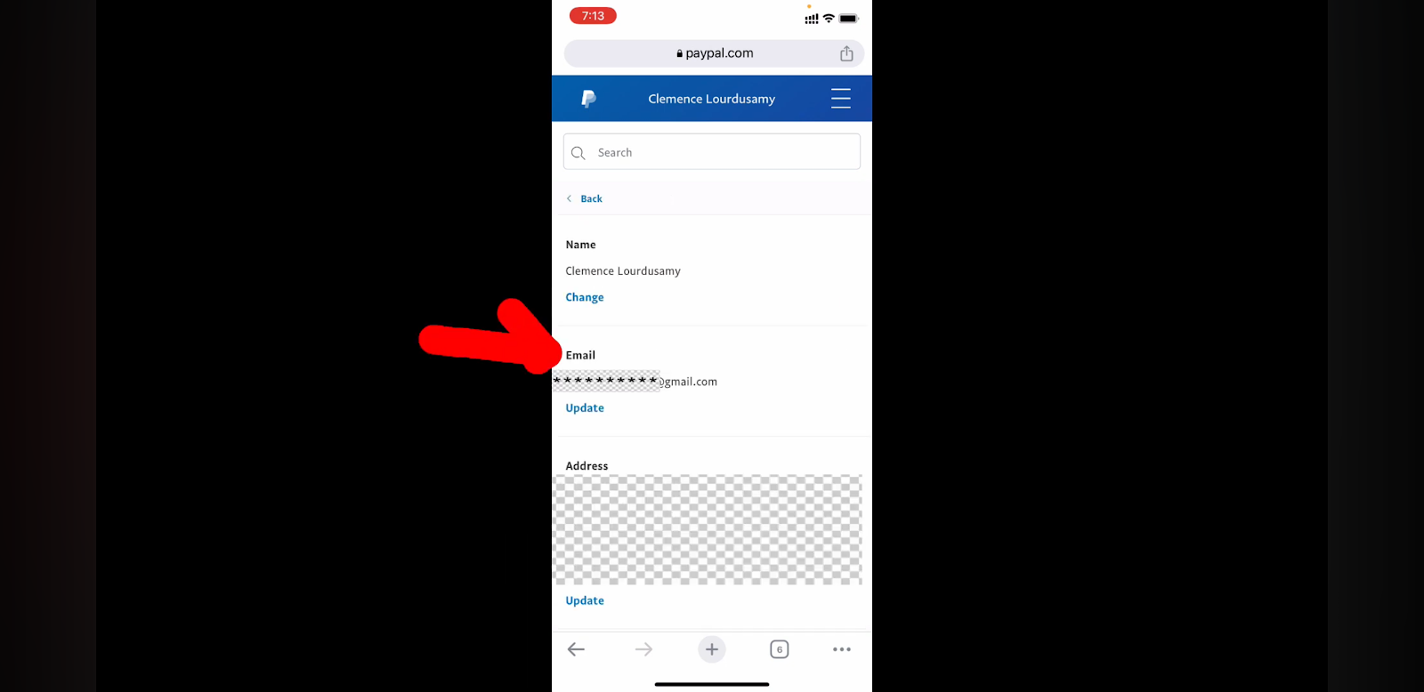 Remove Your Email from PayPal Mobile App update