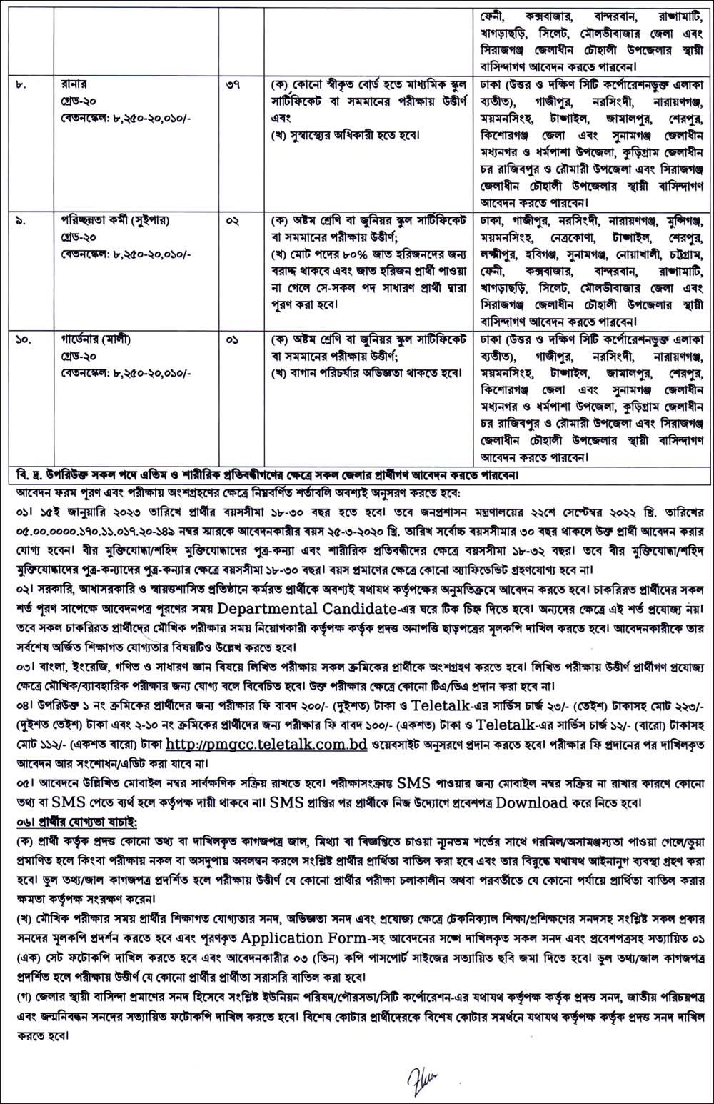 Post Office Job Circular 2023 02