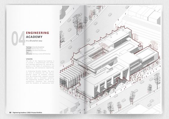 An architectural portfolio created to land parametric design internship