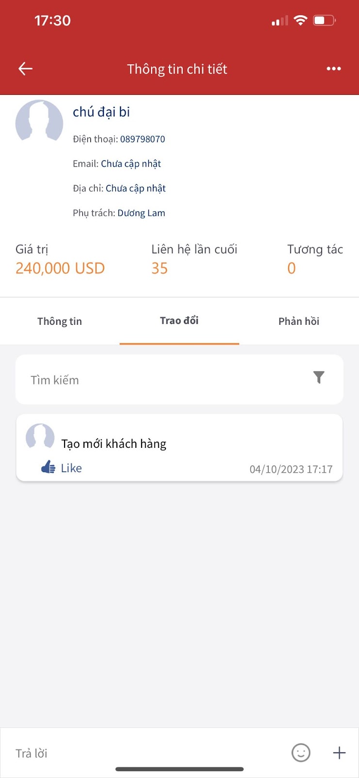 Bổ sung hiển thị đơn vị tiền tệ trên app ở thông tin giá trị