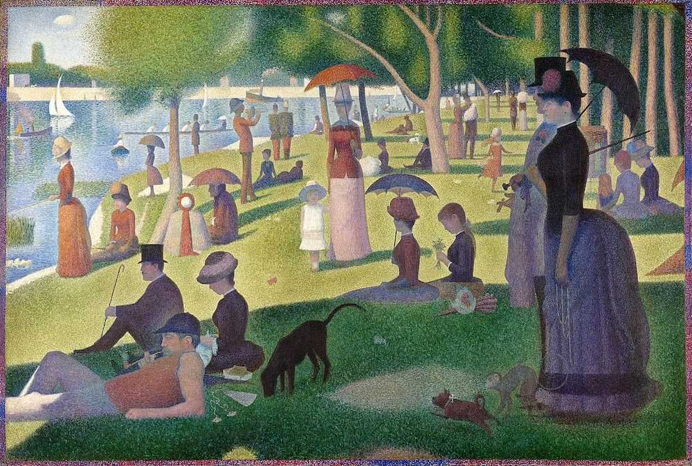 A Sunday Afternoon on the Island of La Grande Jatte by Georges Seurat, 1884–1886