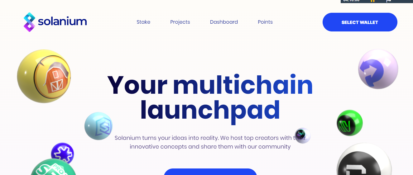 Solanium Ethereum App