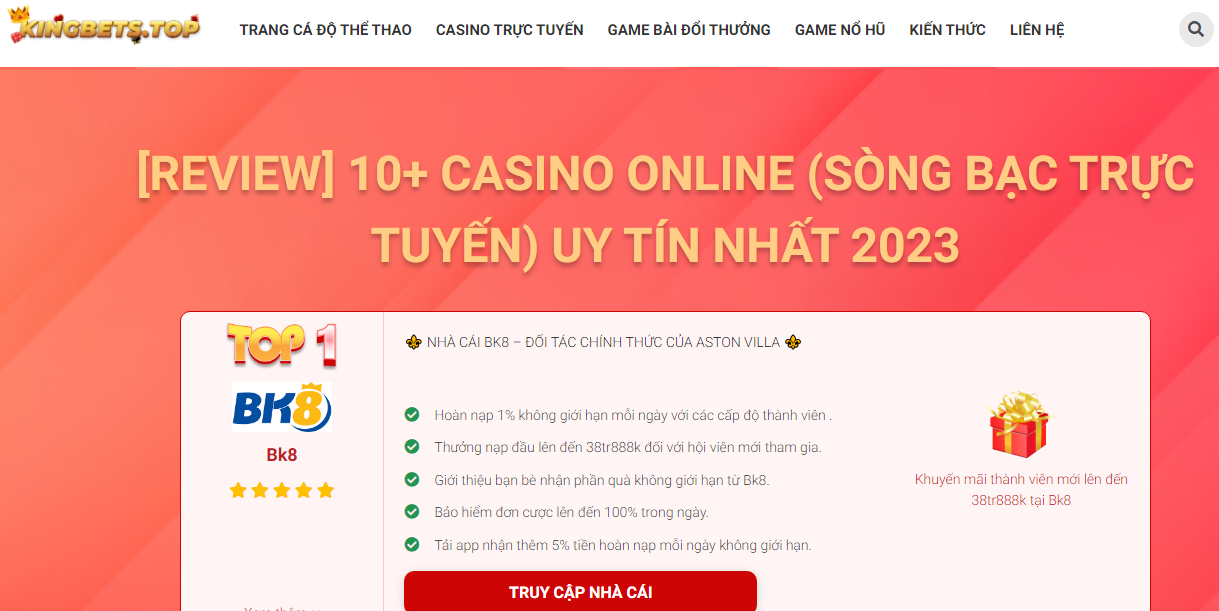 5 Lý do khiến Kingbets.top trở thành địa chỉ cá độ trực tuyến được anh em lựa chọn