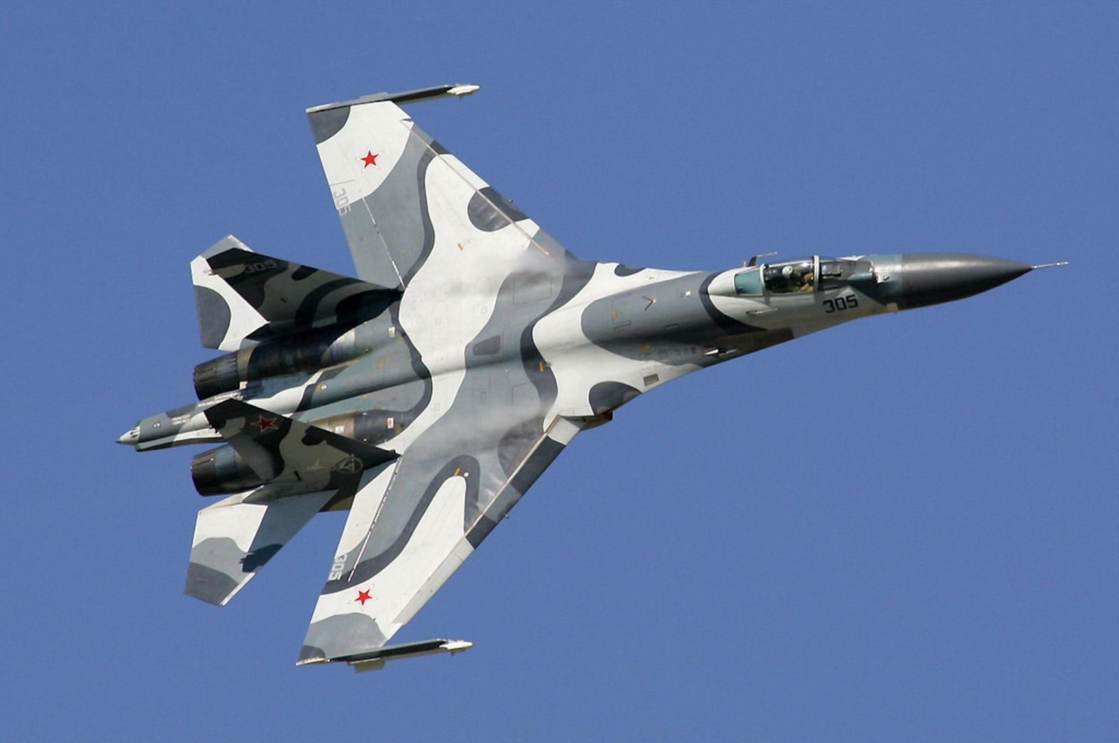 Sukhoi Su-27 adalah jet tempur tercepat di dunia(Photo: Wikipedia)