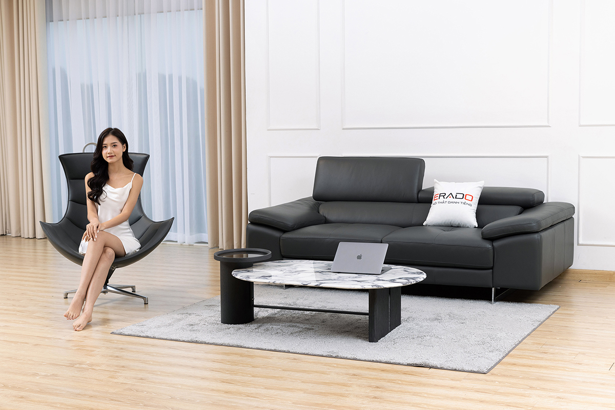 Sofa da thật Malaysia mã 2129-2F