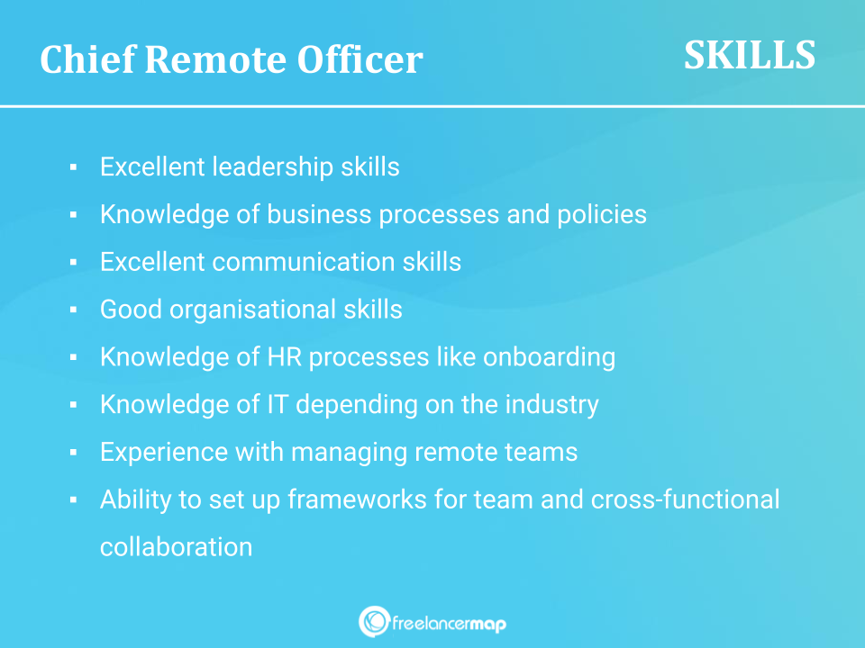 Skills Of A Chief Remote Officer