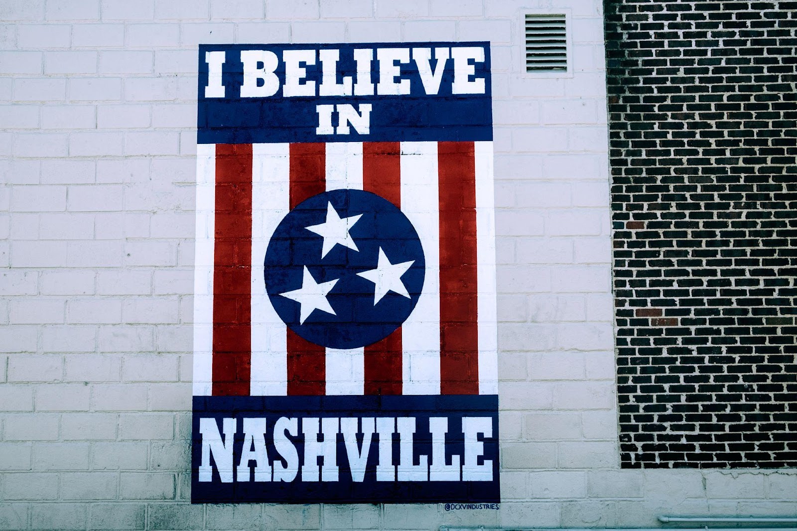 I believe in Nashville sign