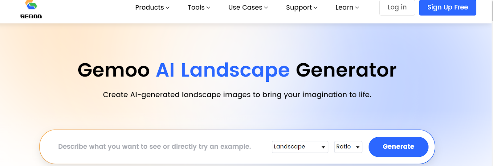 Gemoo AI Landscape Generator