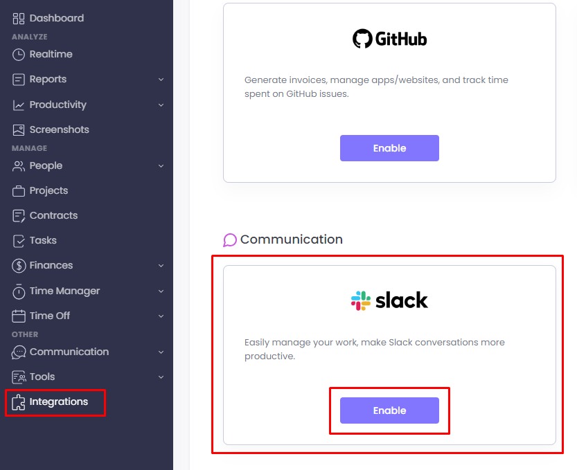 Slack Integration with WebWork