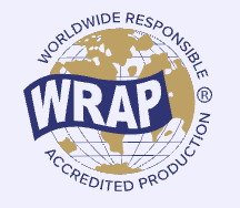 The WRAP (Worldwide Responsible Accredited Production) program logo. 