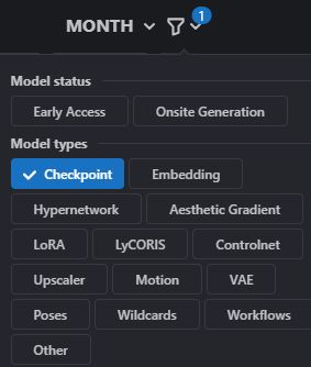 Checkpointを選択