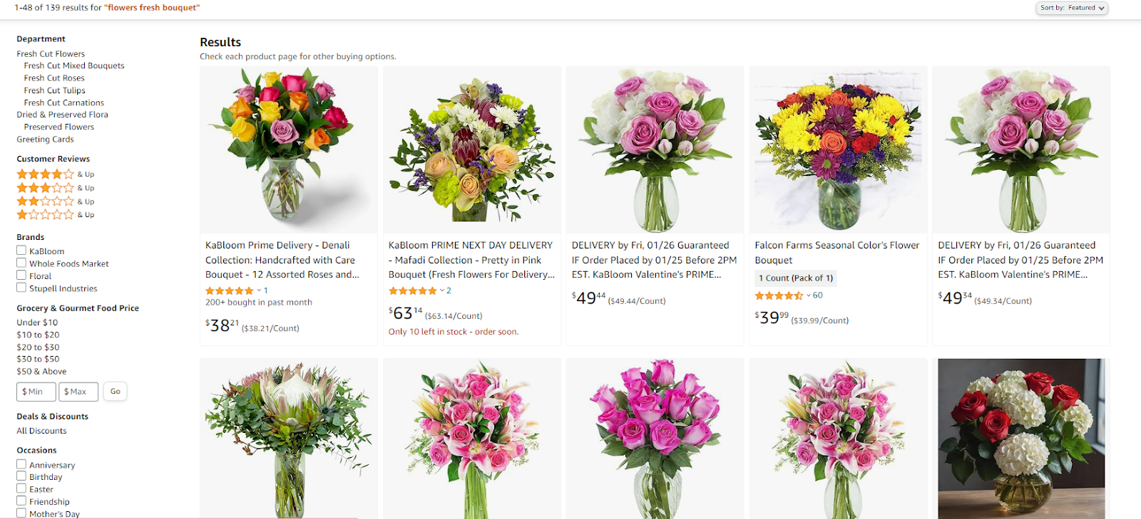 bouquet dropshipping