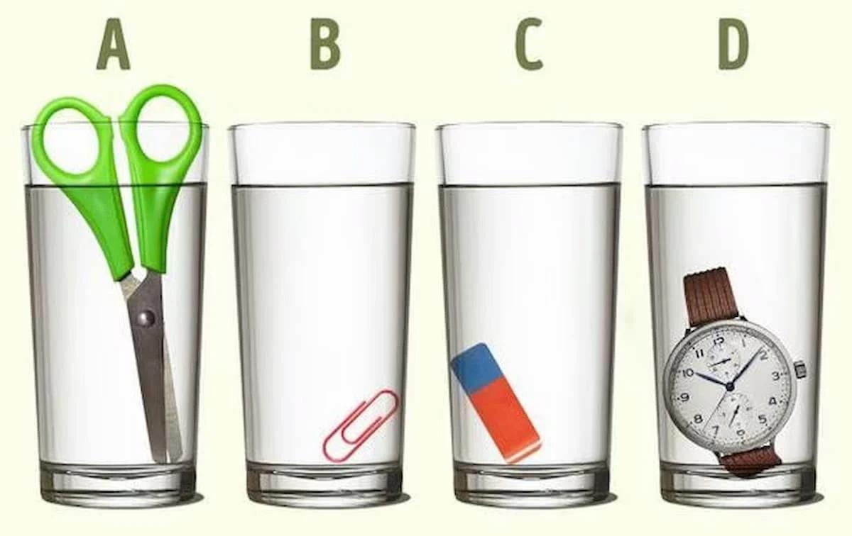 ¿Sabes cuál vaso está más lleno?