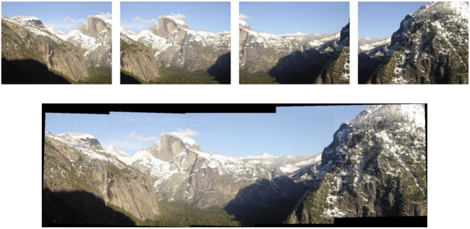 A collage of mountains with snow

Description automatically generated