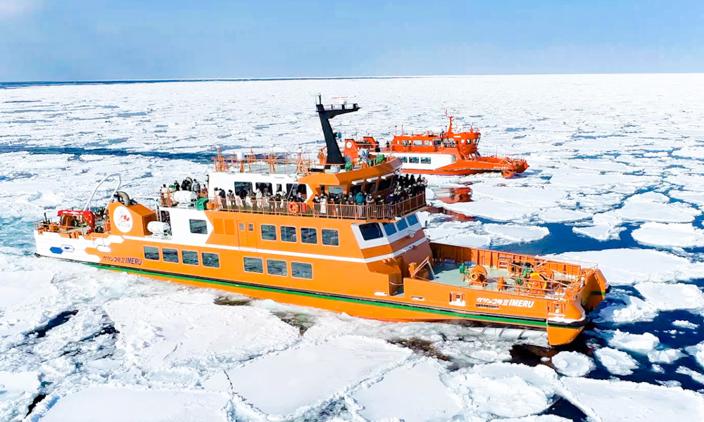 １、紋別｜オホーツク海ならではの神秘体験「流氷砕氷船ガリンコ号」