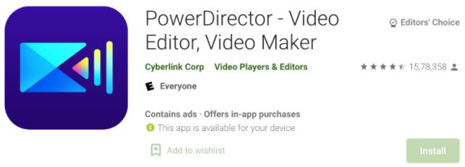  PowerDirector Video Editor