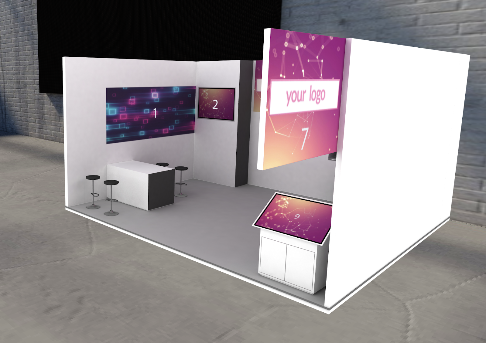 Exhibition Stands and Booth Guides, texture mapping and templates -  Metaverse Academy