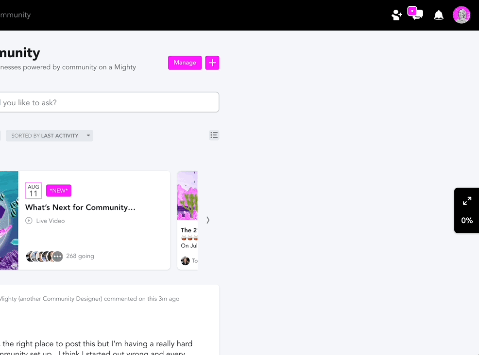 community chat