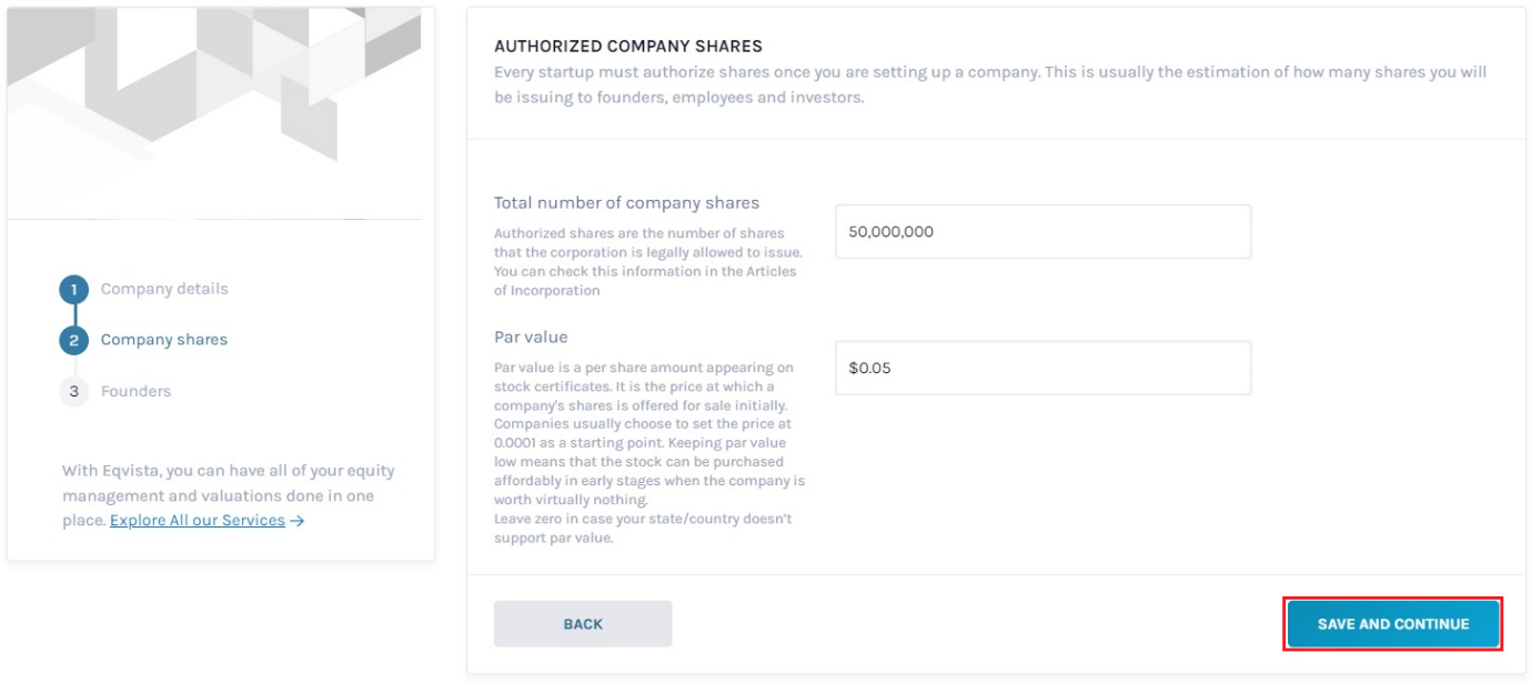 authorized company shares 
