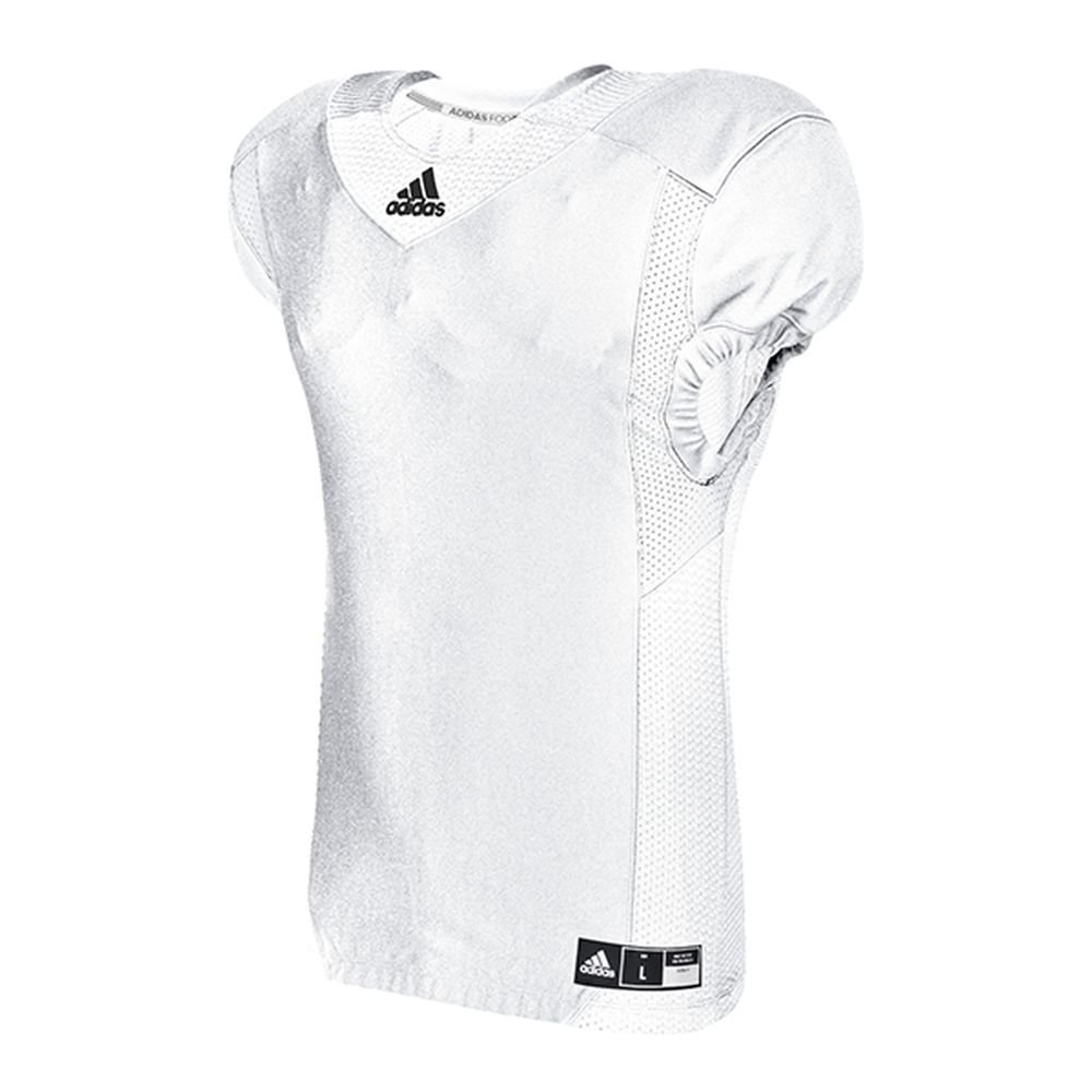 adidas Men's Techfit Hyped Football Jersey White/White Large