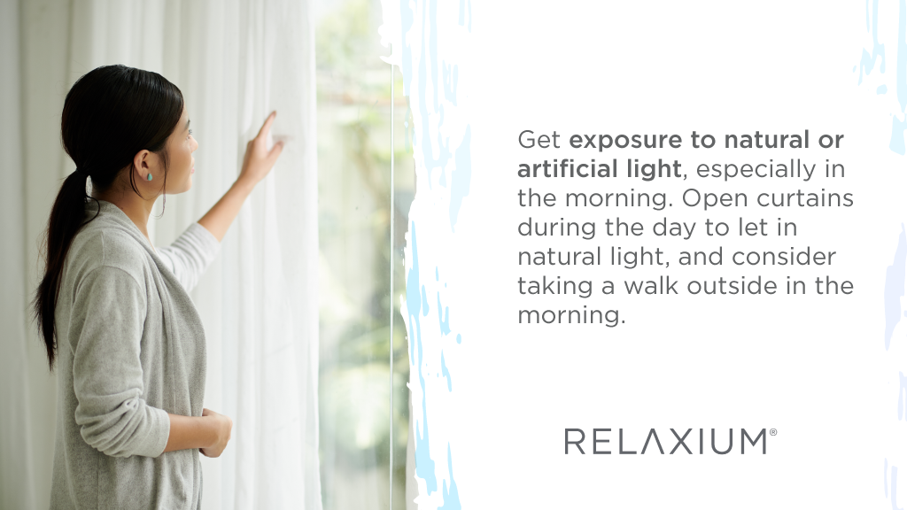 exposure to natural or artificial light