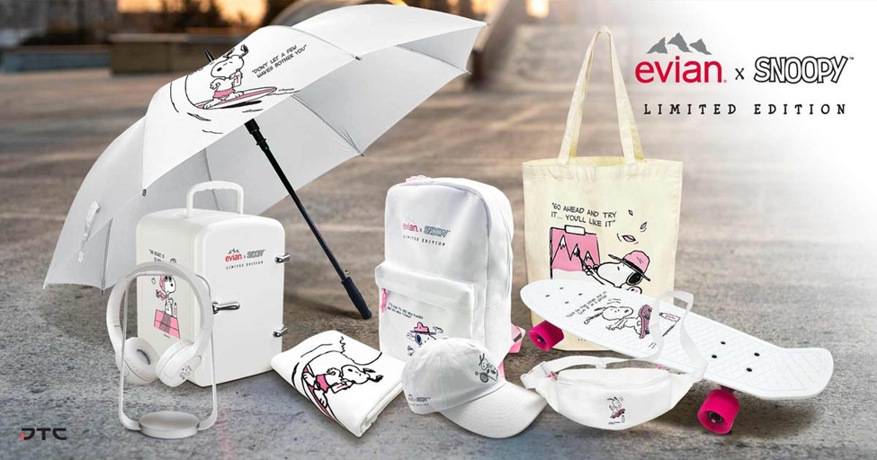 Evian X Snoopy Merchandise Collection