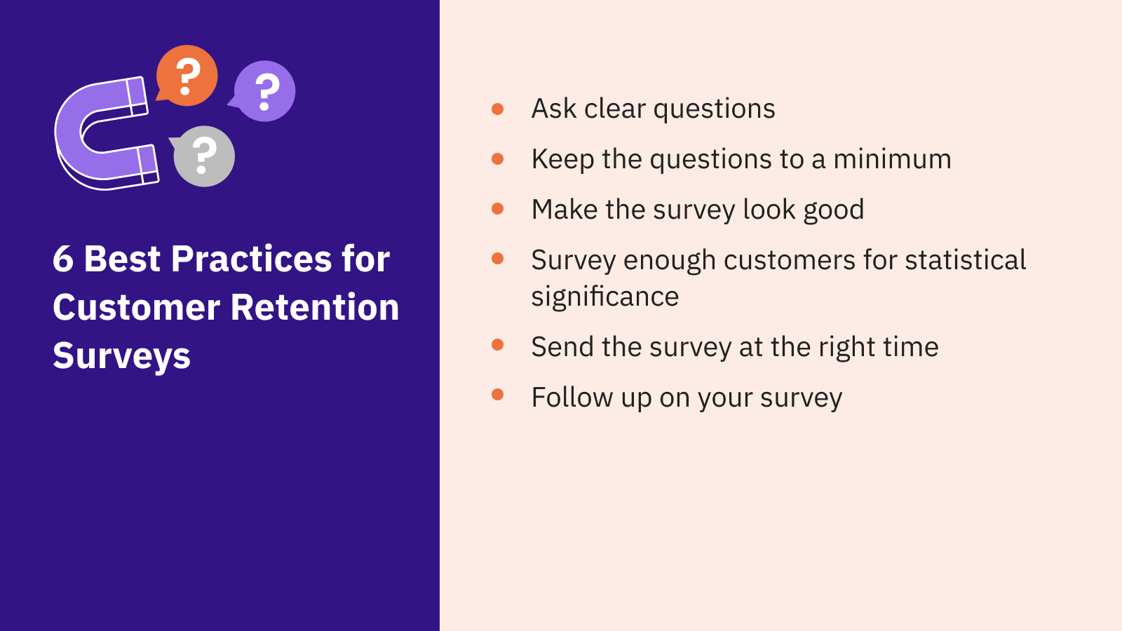 customer retention survey best practices