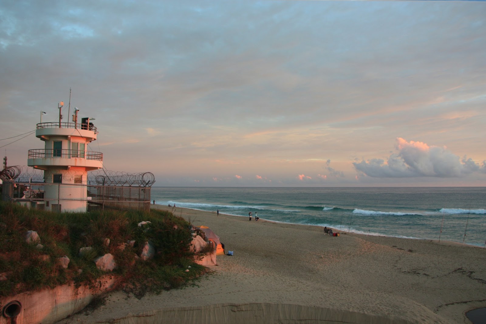 Plage de Jeongdongjin, Gangneung en Corée