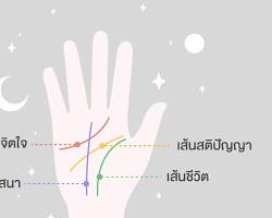 รูปภาพเส้นวาสนา ลายมือ