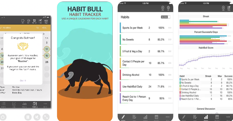 HabitBull Habit Tracking App
