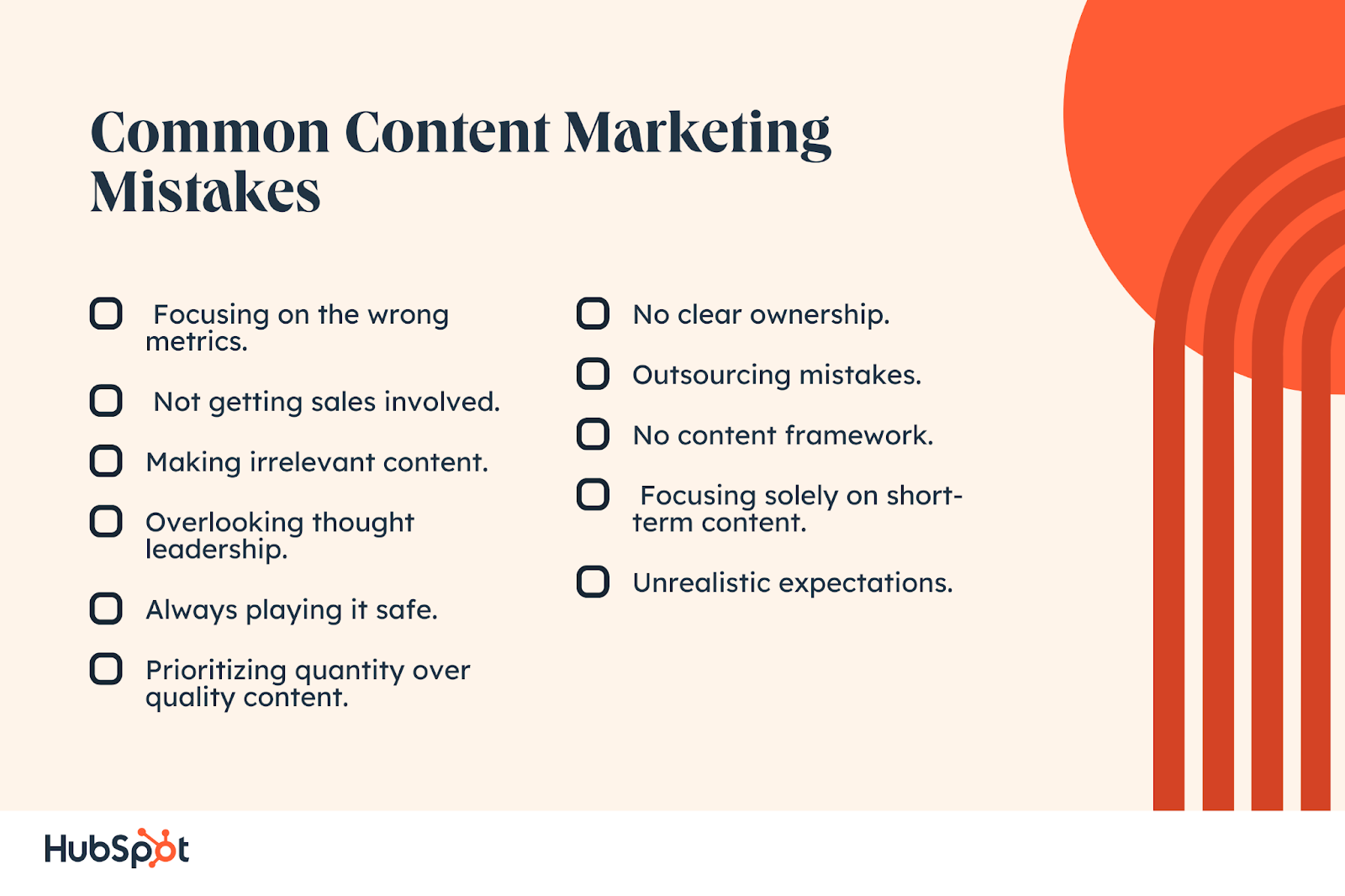 common content marketing mistakes