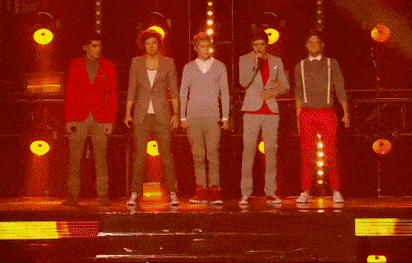 One Direction performing on The X Factor