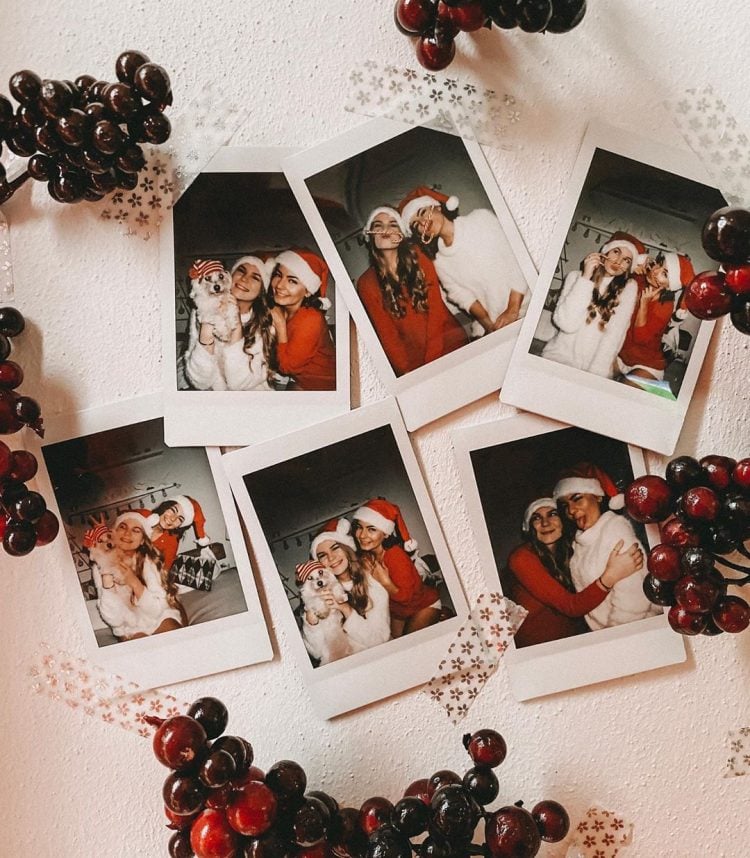 christmas polaroid design