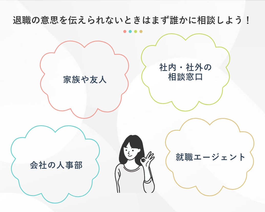 退職の意思を伝えられないときは「仕事を飛ぶ」のではなくまず誰かに相談しよう！