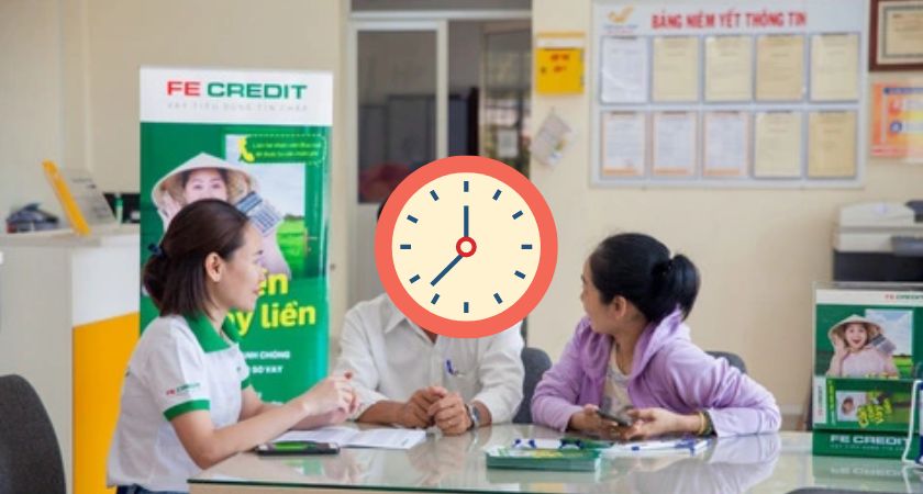 giờ làm việc fe credit