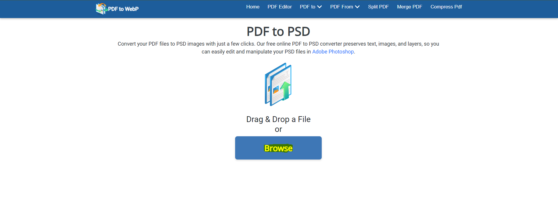 PDF to PSD