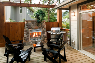how to budget for your deck project with a design build firm outdoor fireplace custom built michigan