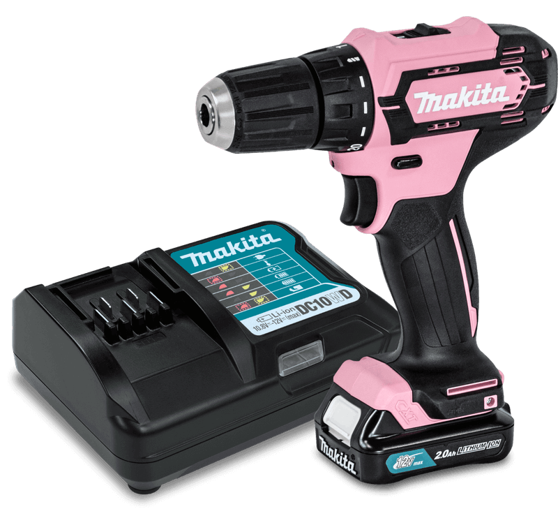 Makita Pink Set 12V baterie a rychlonabíječka zdarma