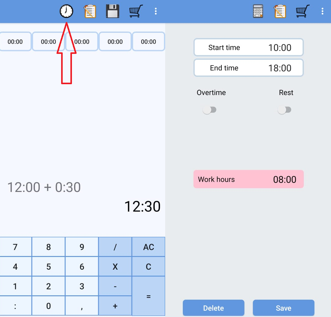 calculate working hours