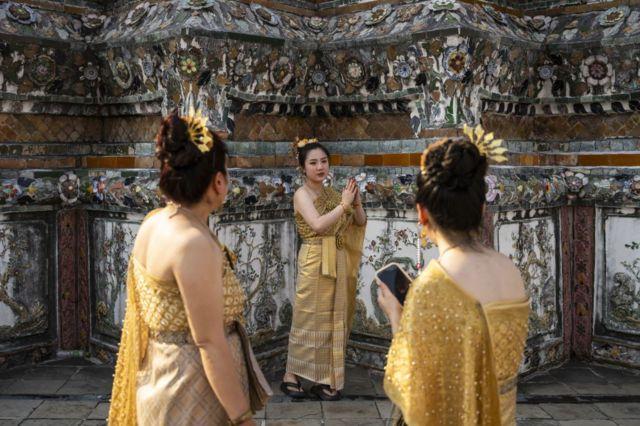 Du khách Trung Quốc tại Wat Arun vào ngày 17/1/2024
